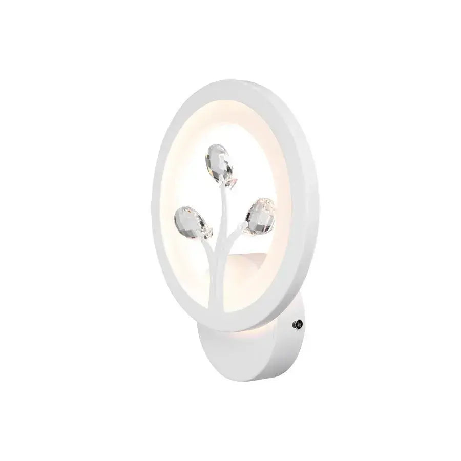 Εφαρμόστε Daisy LED, 13W, κρύο/ζεστό/ουδέτερο φως, λευκό με κρύσταλλο