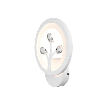 Εφαρμόστε Daisy LED, 13W, κρύο/ζεστό/ουδέτερο φως, λευκό με κρύσταλλο
