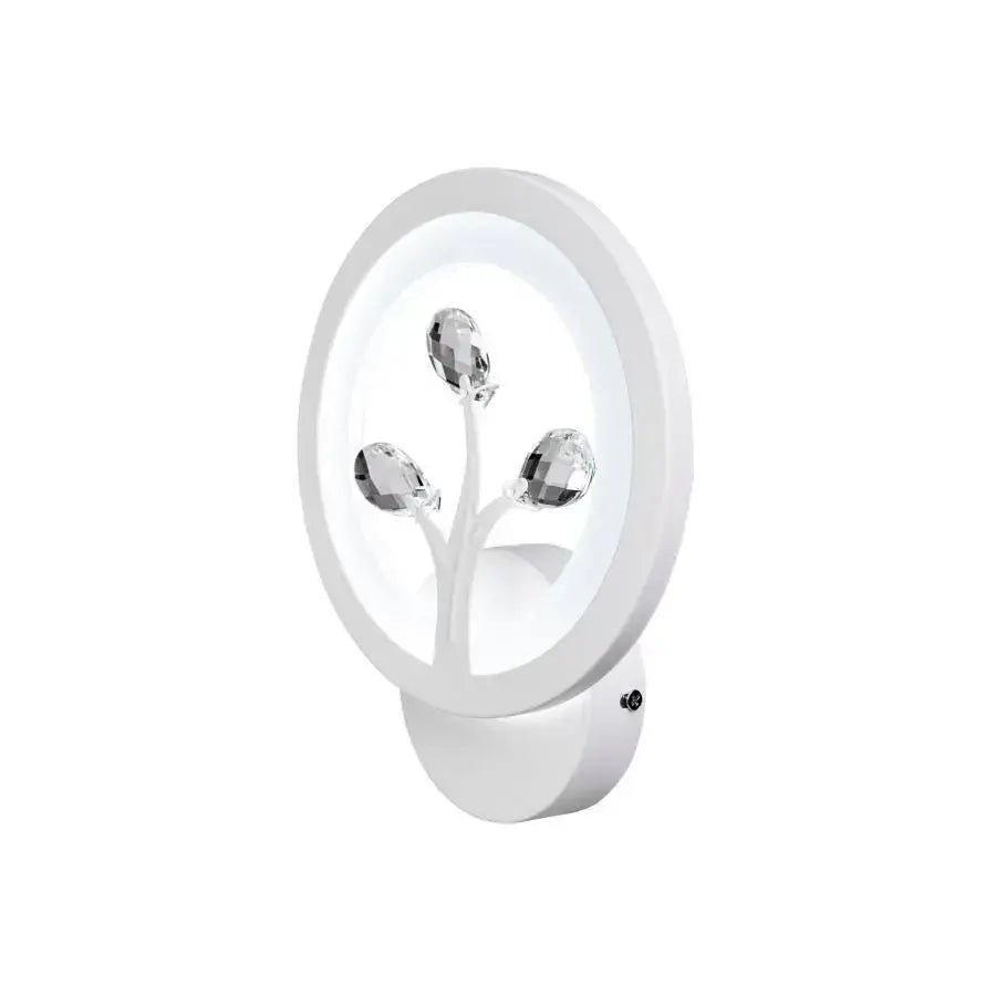 Εφαρμόστε Daisy LED, 13W, κρύο/ζεστό/ουδέτερο φως, λευκό με κρύσταλλο