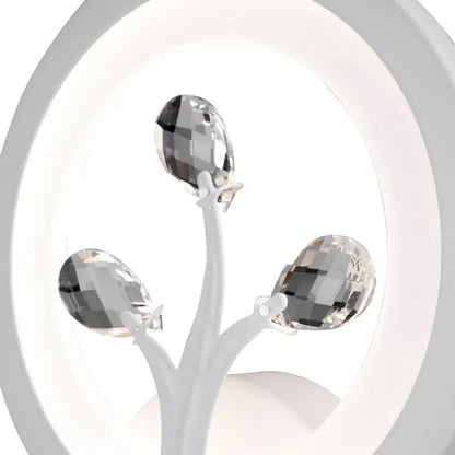 Εφαρμόστε Daisy LED, 13W, κρύο/ζεστό/ουδέτερο φως, λευκό με κρύσταλλο