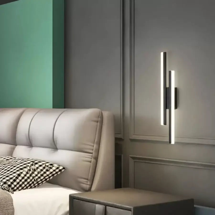 Εφαρμογή LED Lyra, 18W, ακρυλικό, μαύρο και άσπρο