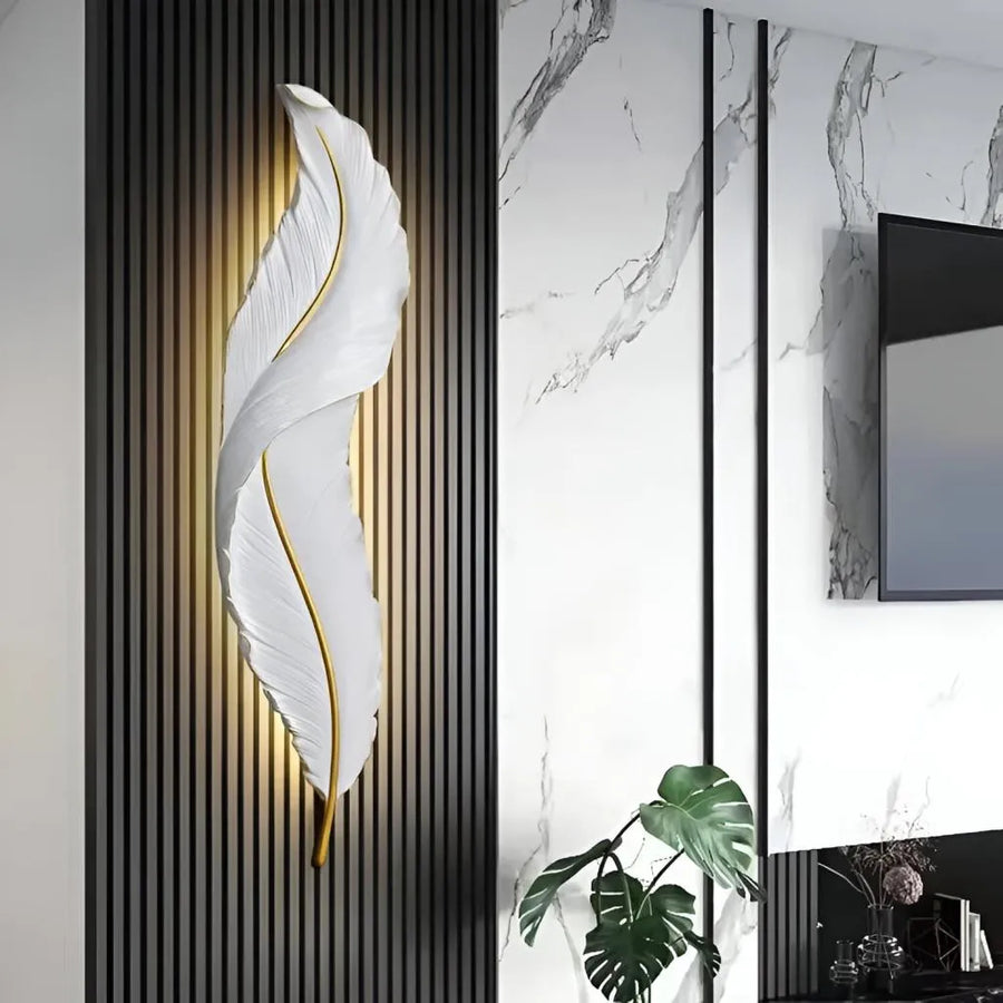 Εφαρμόστε LED Pena 85cm Λευκό χρυσό