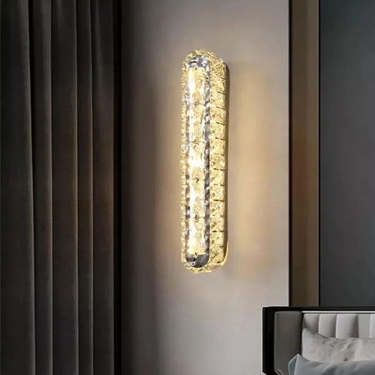 Φωτιστικό τοίχου PRISCILA LED, 5W, Κρύσταλλο, Γυαλιστερό χρώμιο, Ζεστό/Ψυχρό/Ουδέτερο φως