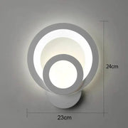 Εφαρμογή Urban LED 19W στρογγυλό φως Cold/Warm/Neutra Acrylic and White Metal