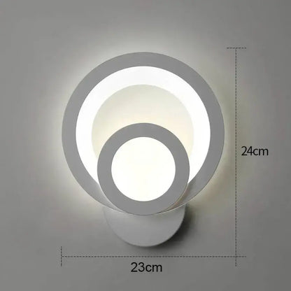 Εφαρμογή Urban LED 19W στρογγυλό φως Cold/Warm/Neutra Acrylic and White Metal