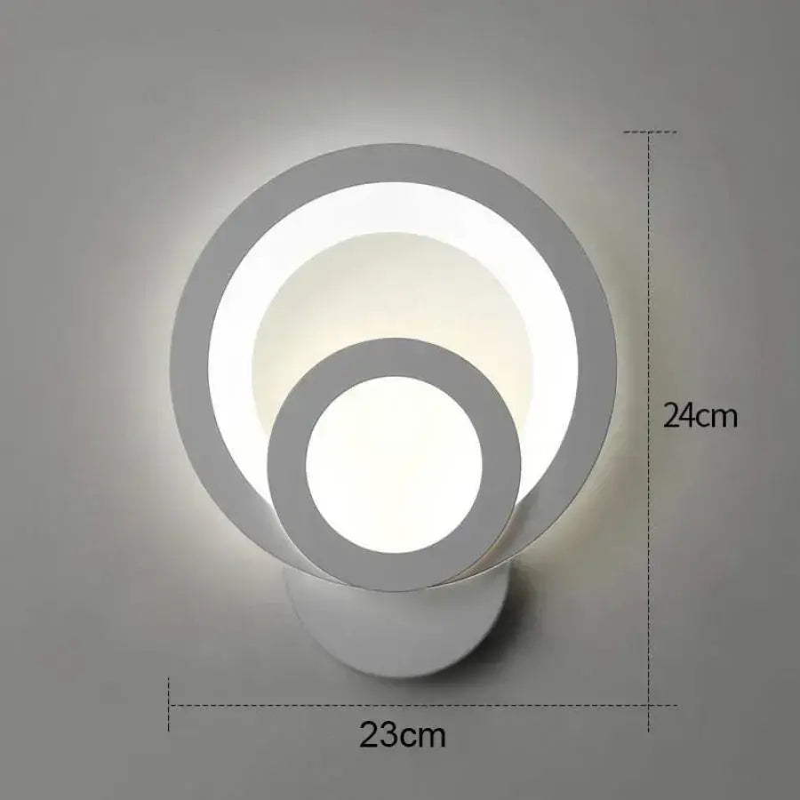 Εφαρμογή Urban LED 19W στρογγυλό φως Cold/Warm/Neutra Acrylic and White Metal
