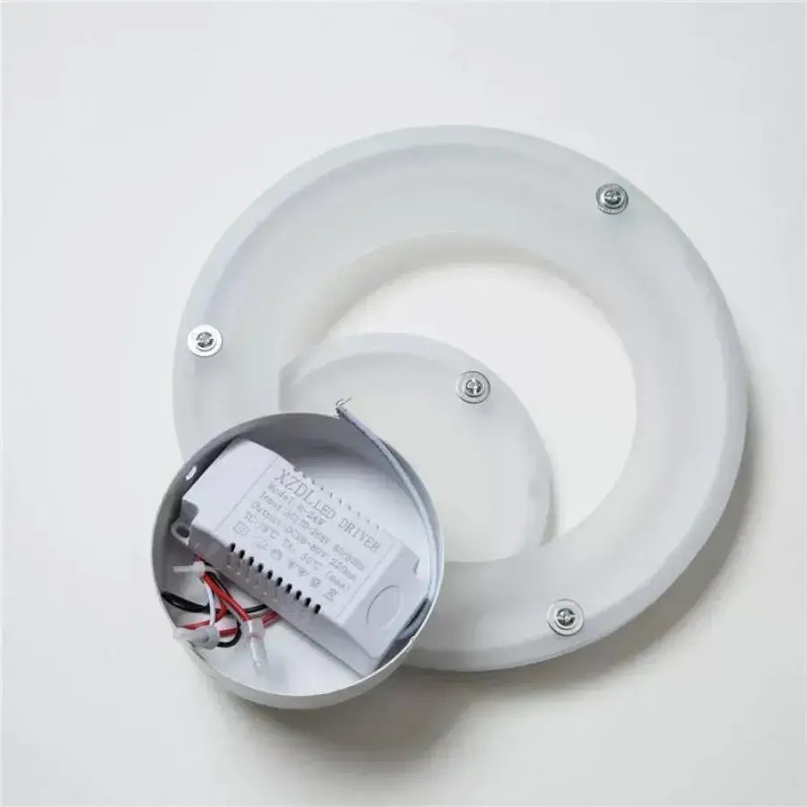 Εφαρμογή Urban LED 19W στρογγυλό φως Cold/Warm/Neutra Acrylic and White Metal
