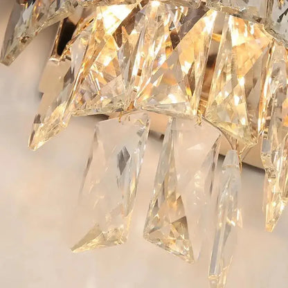Εφαρμόστε Mughi, 2*E14, Metal and Crystal, Black and Gold