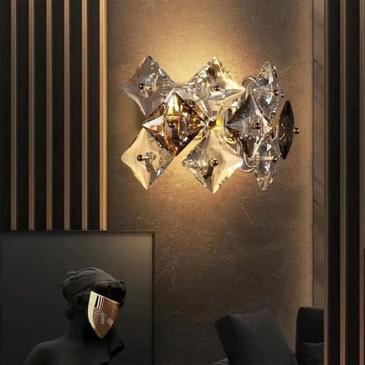 Εφαρμόστε Yasmin 2*E14, Metal and Crystal, Silver