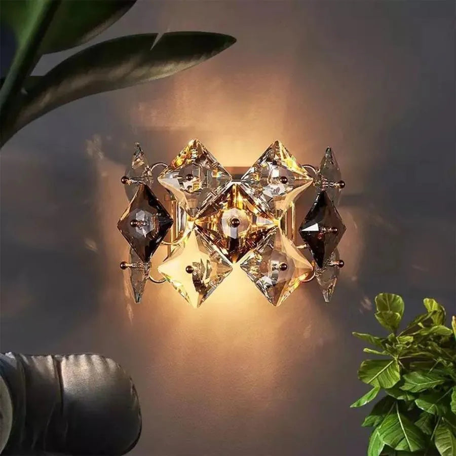 Εφαρμόστε Yasmin 2*E14, Metal and Crystal, Silver