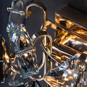 Εφαρμόστε Yasmin 2*E14, Metal and Crystal, Silver