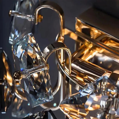 Εφαρμόστε Yasmin 2*E14, Metal and Crystal, Silver