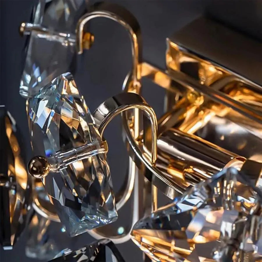 Εφαρμόστε Yasmin 2*E14, Metal and Crystal, Silver