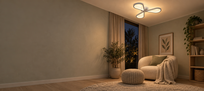 Πολυέλαιος LED AURALIUS 18W, 3 Πέταλα, Neutral light, 4000K, Λευκό