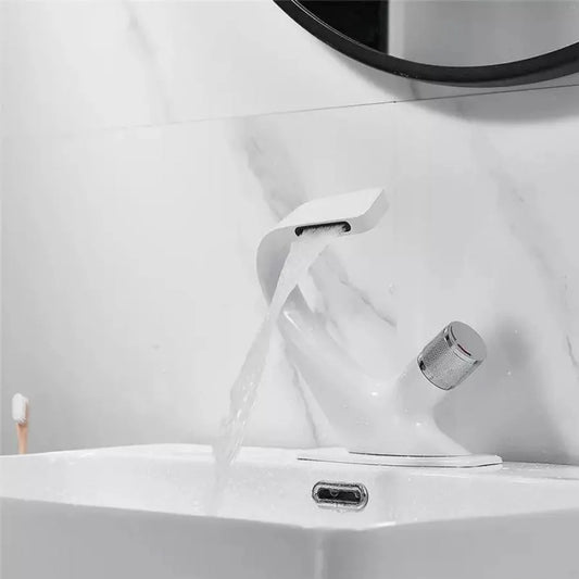 Μπαταρία Washbasin, υγιεινό ορείχαλκο, λευκό, OD/2058