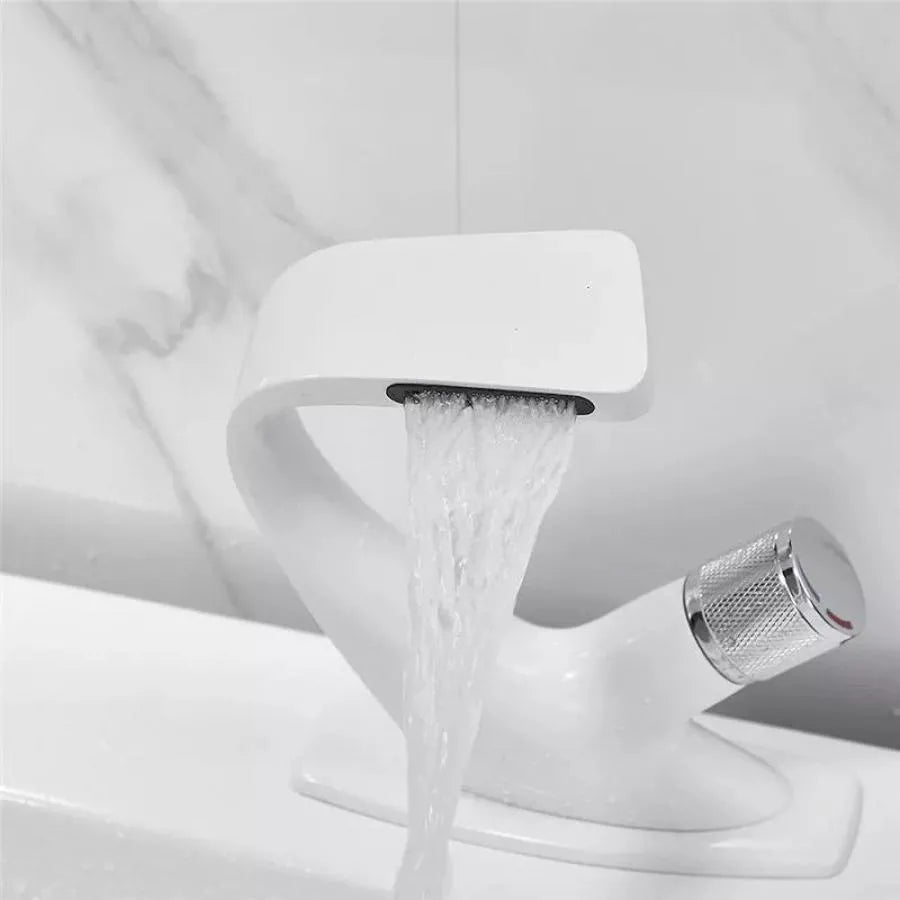 Μπαταρία Washbasin, υγιεινό ορείχαλκο, λευκό, OD/2058