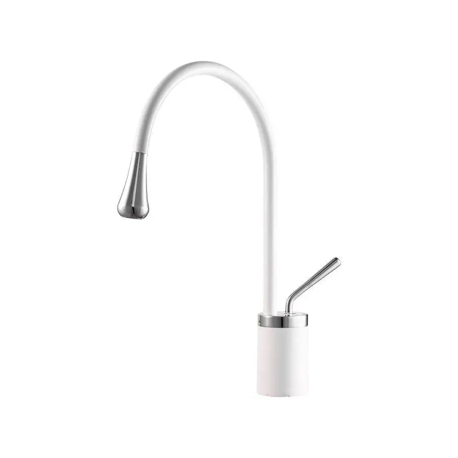Μπαταρία Washbasin, υγειονομικό ορείχαλκο, λευκό, wzy/326/b