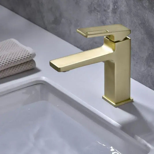 Battery Washbasin Monochander Cartridge Ceramic Alama Aurer Satin Fittings and Fixing Kit Περιλάμβανε 9807D