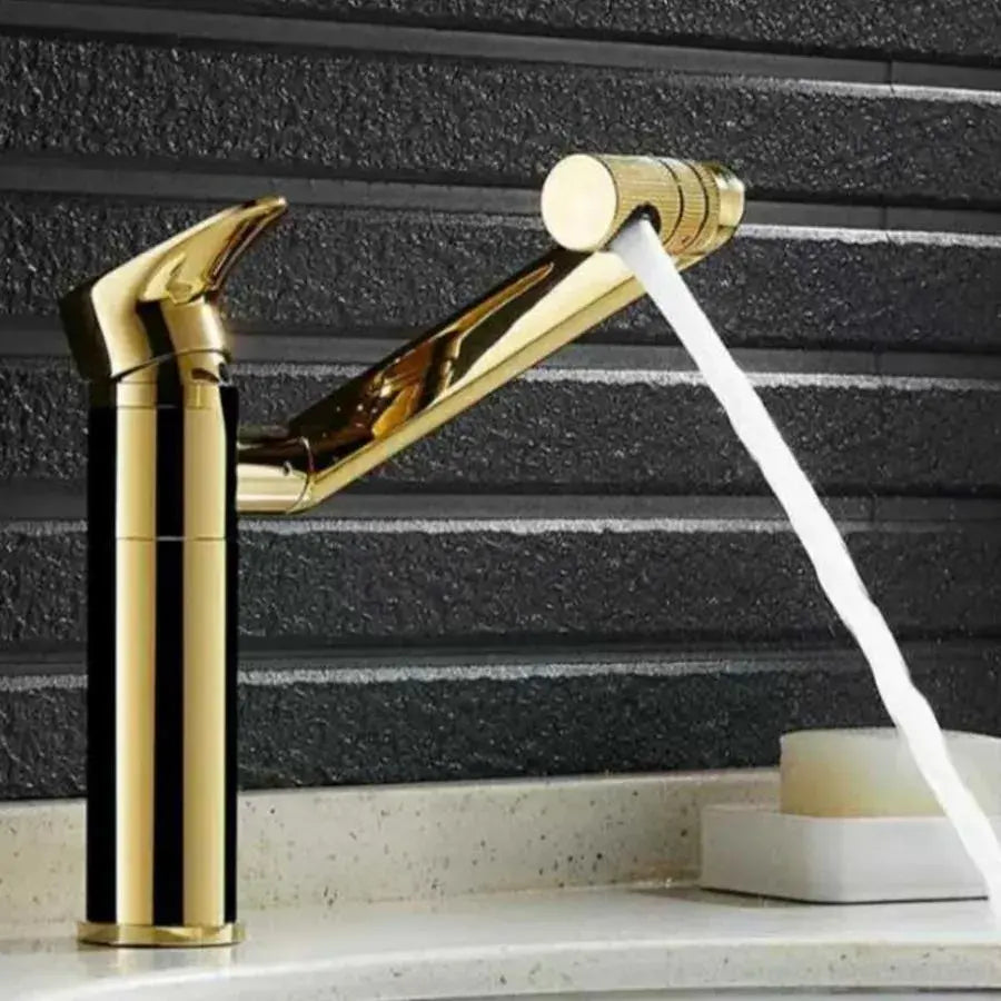 Μπαταρία Washbasin, υγιεινό ορείχαλκο, χρυσός, CF101/A