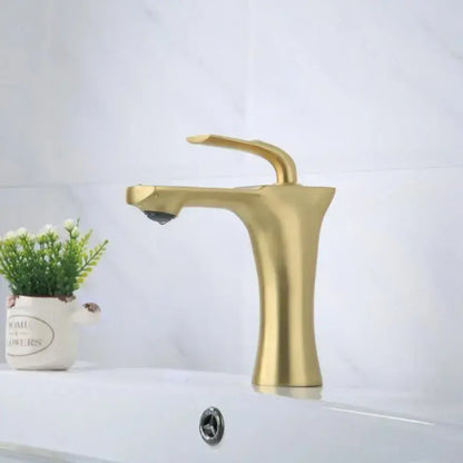 Μπαταρία Washbasin, υγιεινό ορείχαλκο, χρυσός, OD/2066