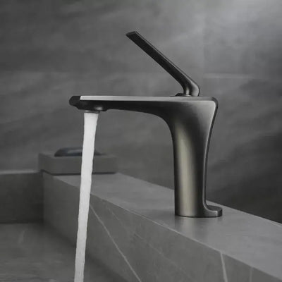 Washbasin της μπαταρίας, υγειονομικό ορείχαλκο, σατέν γκρι, 10007N