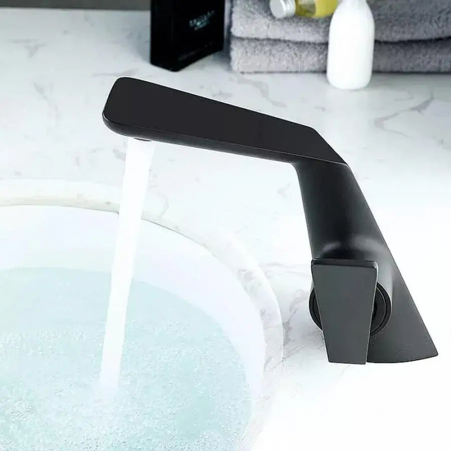 Μπαταρία Washbasin, υγιεινό ορείχαλκο, μαύρο, 6727h
