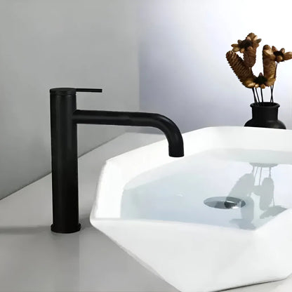 Μπαταρία Washbasin, υγιεινό ορείχαλκο, μαύρο, 7237h