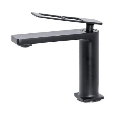 Μπαταρία Washbasin, υγιεινό ορείχαλκο, μαύρο, 9707h