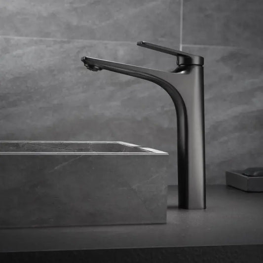 Μπαταρία Washbasin, υγιεινό ορείχαλκο, μαύρο, 9927h