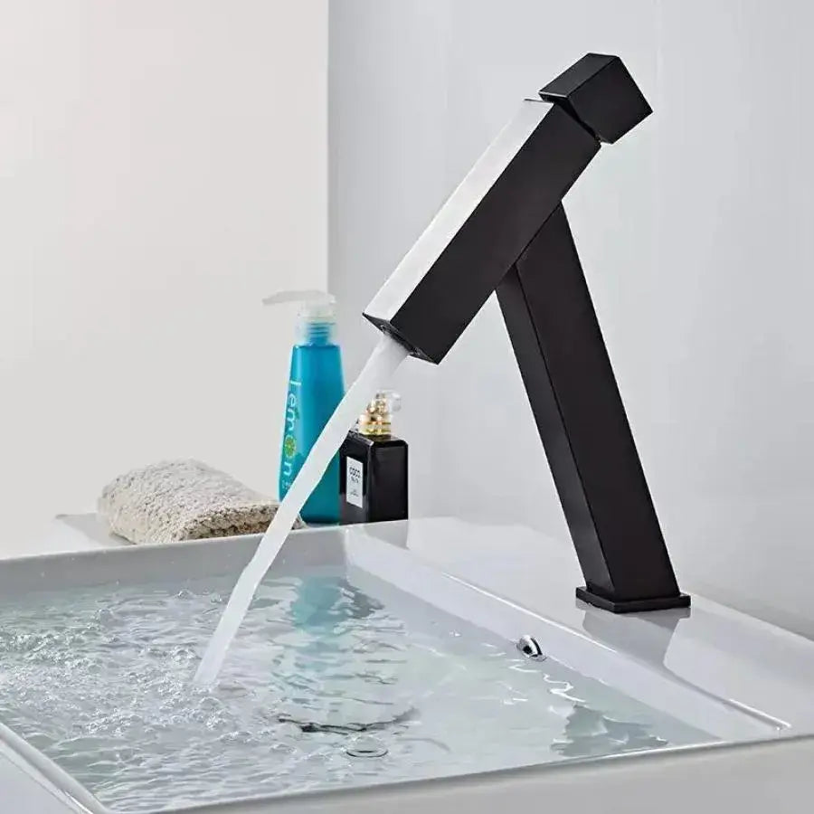 Μπαταρία Washbasin, υγιεινό ορείχαλκο, μαύρο, OD/2036