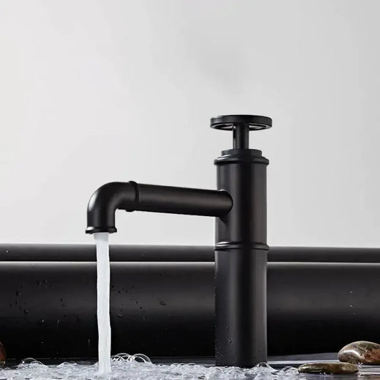 Μπαταρία Washbasin, υγιεινό ορείχαλκο, μαύρο, OD3005