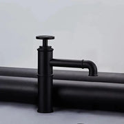 Μπαταρία Washbasin, υγιεινό ορείχαλκο, μαύρο, OD3005