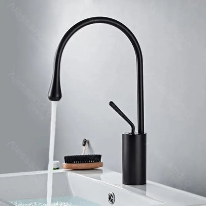 Μπαταρία Washbasin, υγειονομικό ορείχαλκο, μαύρο, wzy/327/b
