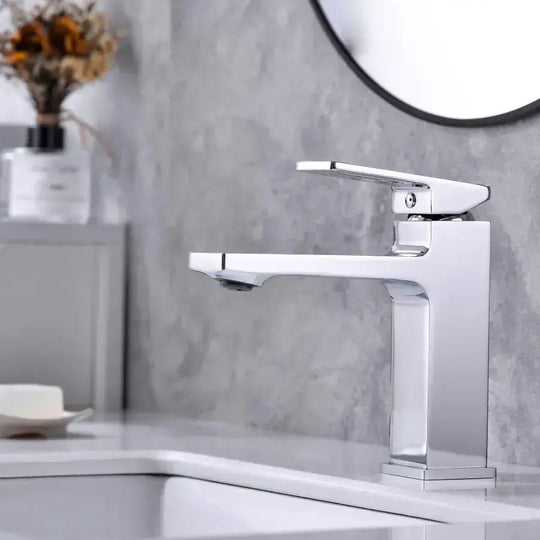 Βρύση λεκάνης, Brass, Satin, 9807 Bathroom Faucets Προεπιλεγμένος τίτλος Alessandro Design