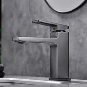 Μπαταρία Washbasin, υγιεινό ορείχαλκο, σατέν, 9807N