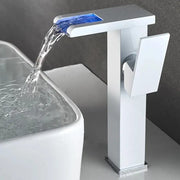 Μπαταρία Washbasin, φως RGB, αλλαγή χρώματος ανάλογα με τη θερμοκρασία του νερού, OD3014