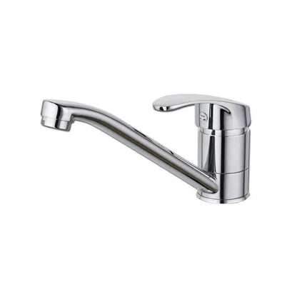 Μπαταρία Washbasin, Σωλήνας περιστροφής, μήκος 15cm, κεραμική κασέτα, χρώμιο, σύνδεση περιλαμβάνεται