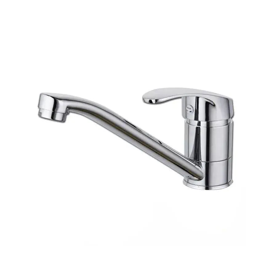 Μπαταρία Washbasin, Σωλήνας περιστροφής, μήκος 15cm, κεραμική κασέτα, χρώμιο, σύνδεση περιλαμβάνεται