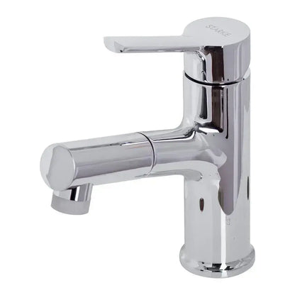 Washbasin Battery με εκχυλίσιμο ντους, υγιεινό ορείχαλκο, Chrome, Y/108
