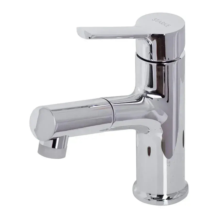 Washbasin Battery με εκχυλίσιμο ντους, υγιεινό ορείχαλκο, Chrome, Y/108