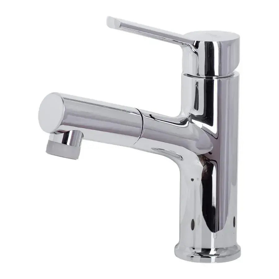 Washbasin Battery με εκχυλίσιμο ντους, υγιεινό ορείχαλκο, Chrome, Y/108