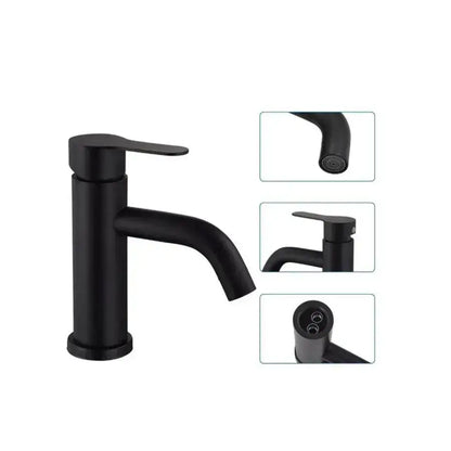 Μπαταρία Washbasin, ανοξείδωτο χάλυβα 304, μαύρο, HS/LY007