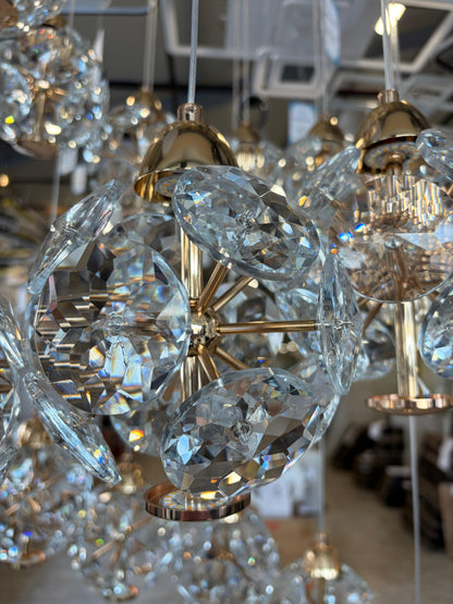 Crystal LED KILKENNY Culmino Πολυέλαιος, 144W, Neutral Light, Διάμετρος 60cm, Χρυσός