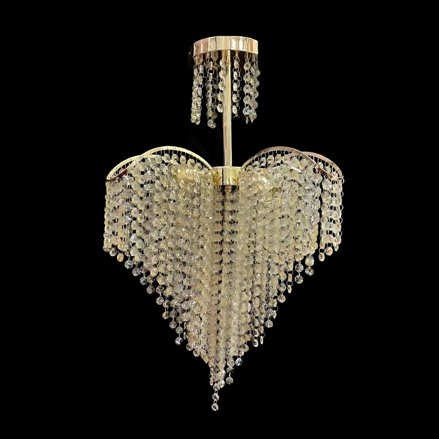 Πολυέλαιος Crystal Soner 4x E27 Gold