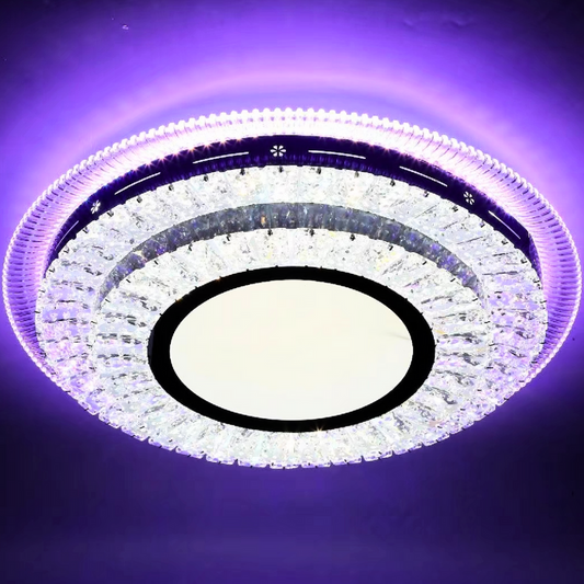 LED πολυέλαιος με τηλεχειριστήριο Miralux Krysola, 96W, Cold/Hot/RGB Light, Black, Black