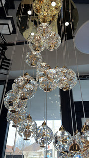 Crystal LED KILKENNY Culmino Πολυέλαιος, 144W, Neutral Light, Διάμετρος 60cm, Χρυσός