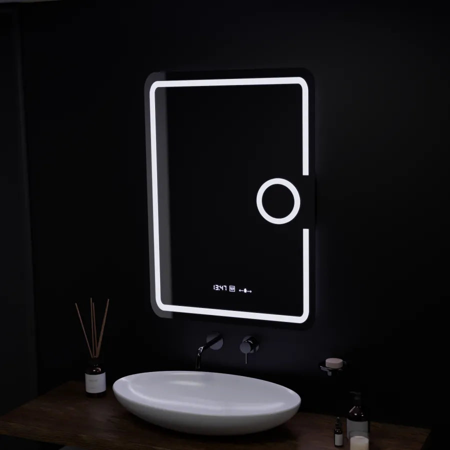 Mirror LED ορθογώνιο 50x70cm Eclat Motionglow Marcello Disputs & Termeter Luba Cosmetica Dimabil