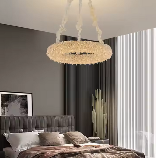 Candelabru Cristal HOHENZOLLERN Magno, 40W, Lumina Calda/Rece/Neutra, Diametru 55cm, Auriu, Inaltime Reglabila