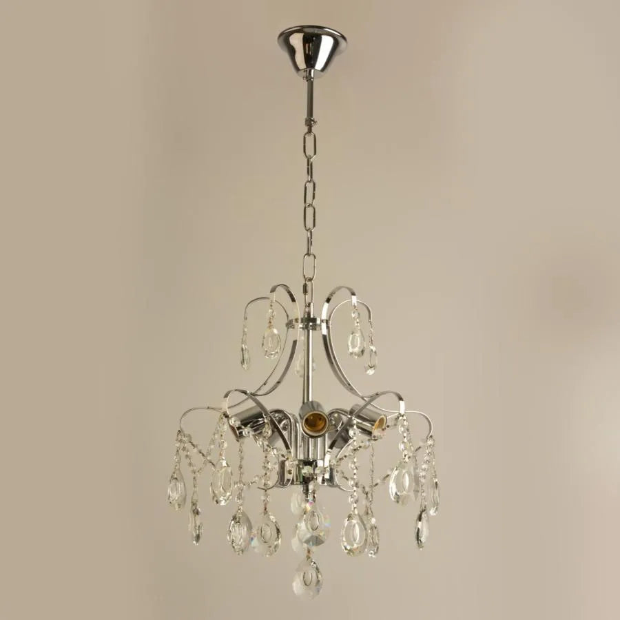 Akihico πολυέλαιος, 5*E27, Chrome, Metal και Crystal