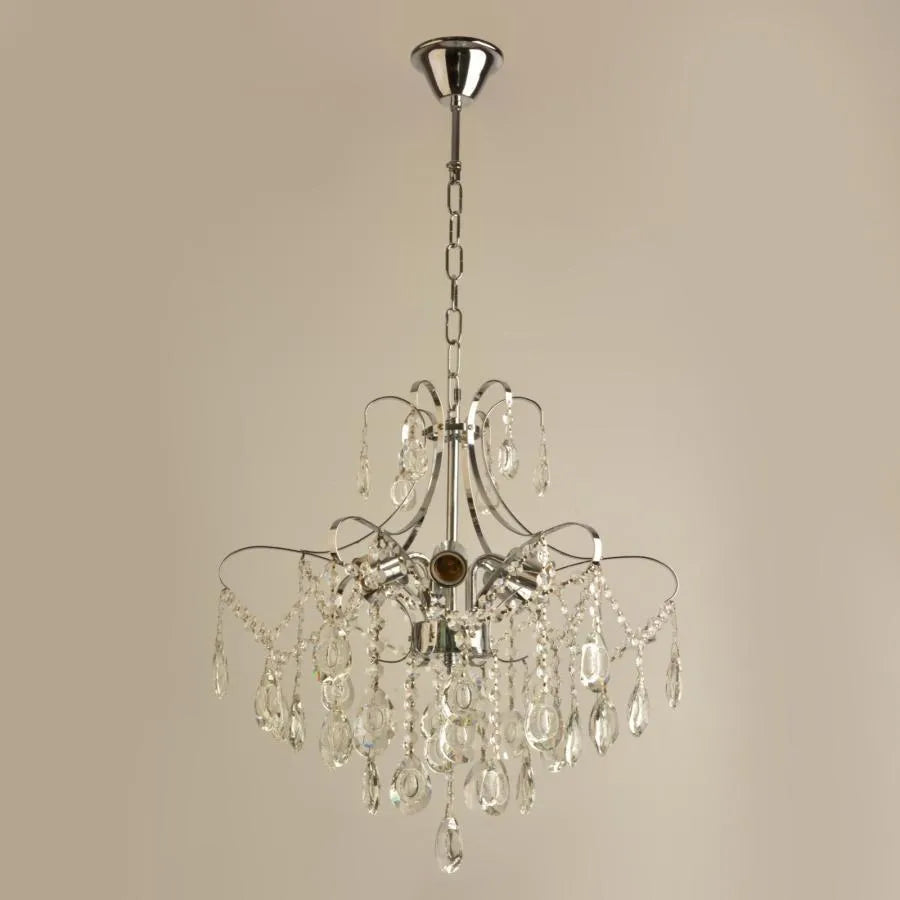 Akihico 6*E27, Chrome, Metal και Crystal πολυέλαιος